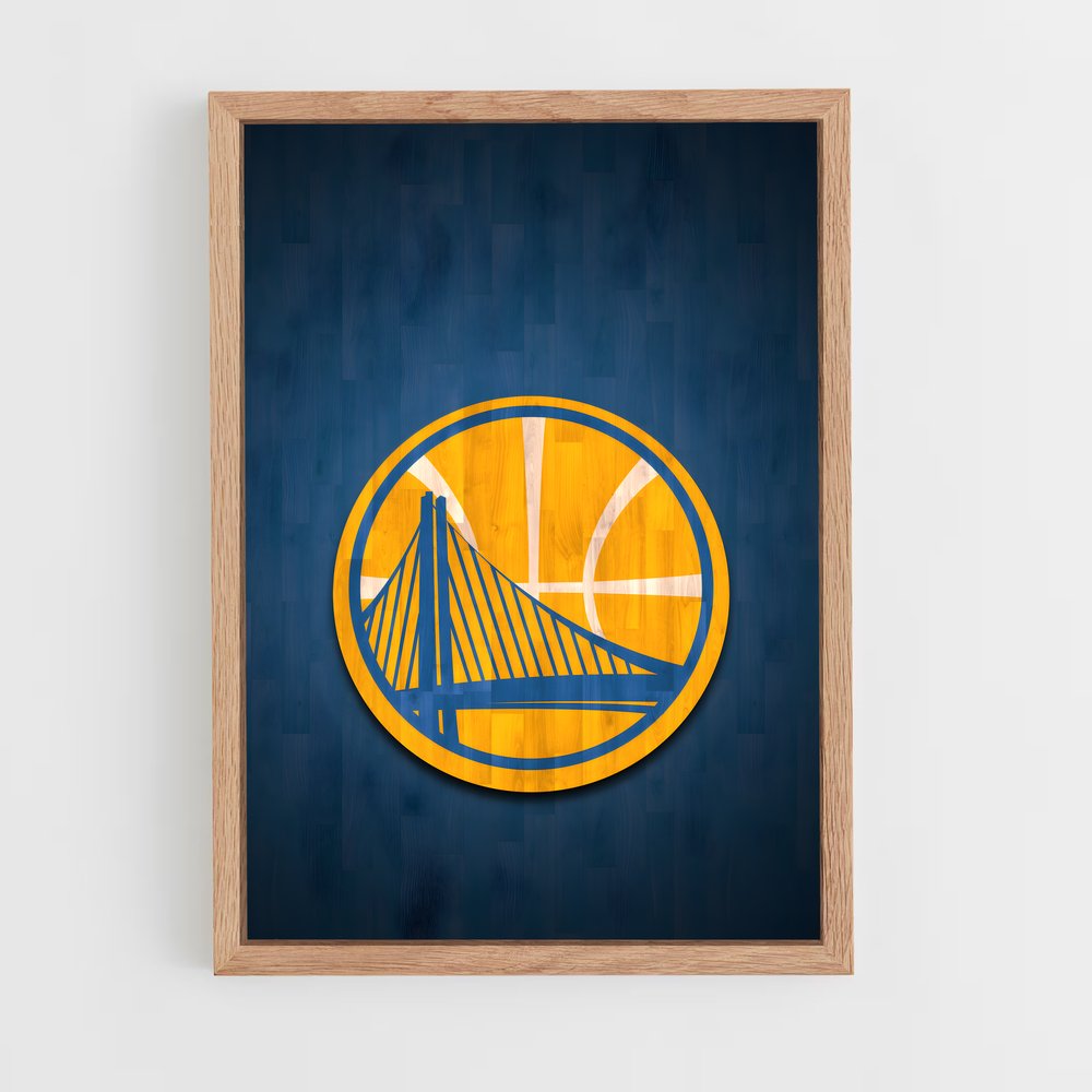 Poster Warriors au Cœur du Jeu – affiche Basketball (vue 4)